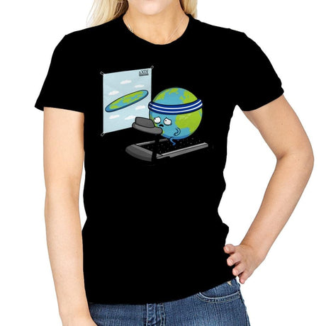 Round Earth! - Raffitees - Womens T-Shirts RIPT Apparel Small / Navy