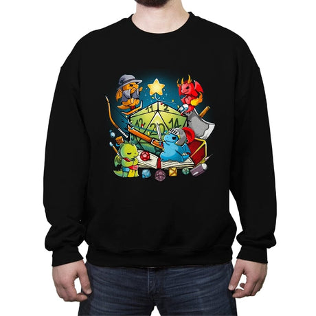 Rpg Christmas - Crew Neck Sweatshirt Crew Neck Sweatshirt RIPT Apparel Small / Black