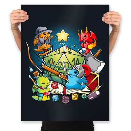 Rpg Christmas - Prints Posters RIPT Apparel 18x24 / Black