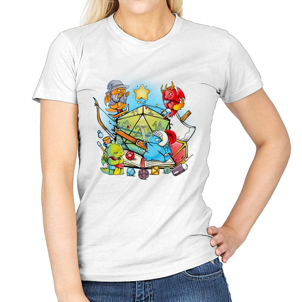 Rpg Christmas - Womens T-Shirts RIPT Apparel Small / White