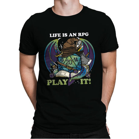 Rpg Life - Mens Premium T-Shirts RIPT Apparel Small / Black