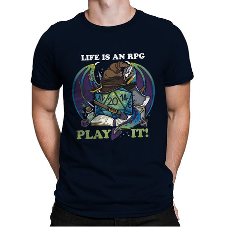 Rpg Life - Mens Premium T-Shirts RIPT Apparel Small / Midnight Navy