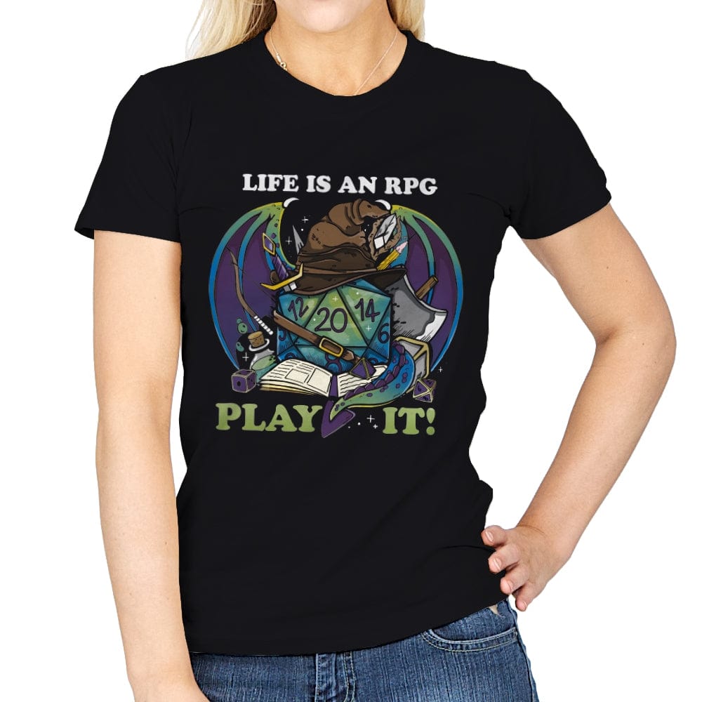 Rpg Life - Womens T-Shirts RIPT Apparel Small / Black