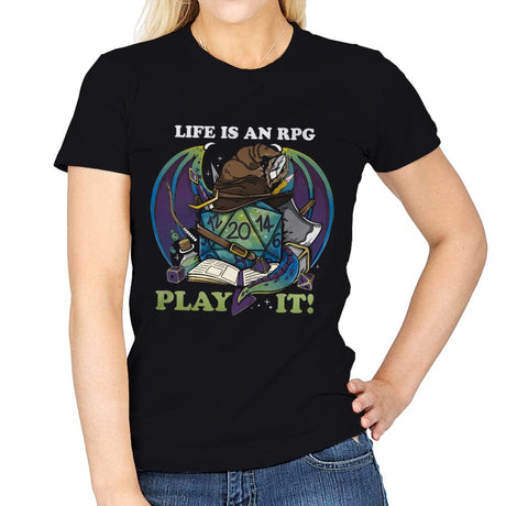 Rpg Life - Womens T-Shirts RIPT Apparel Small / Black