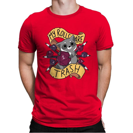 RPG Raccoon - Mens Premium T-Shirts RIPT Apparel Small / Red