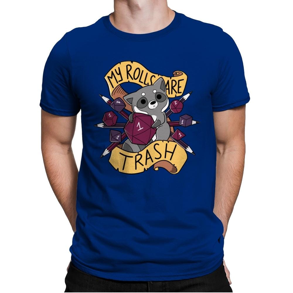 RPG Raccoon - Mens Premium T-Shirts RIPT Apparel Small / Royal