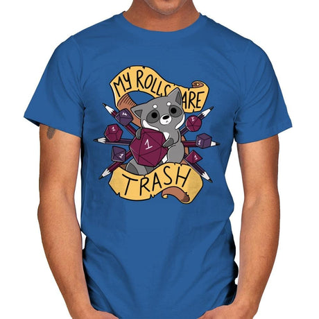 RPG Raccoon - Mens T-Shirts RIPT Apparel Small / Royal