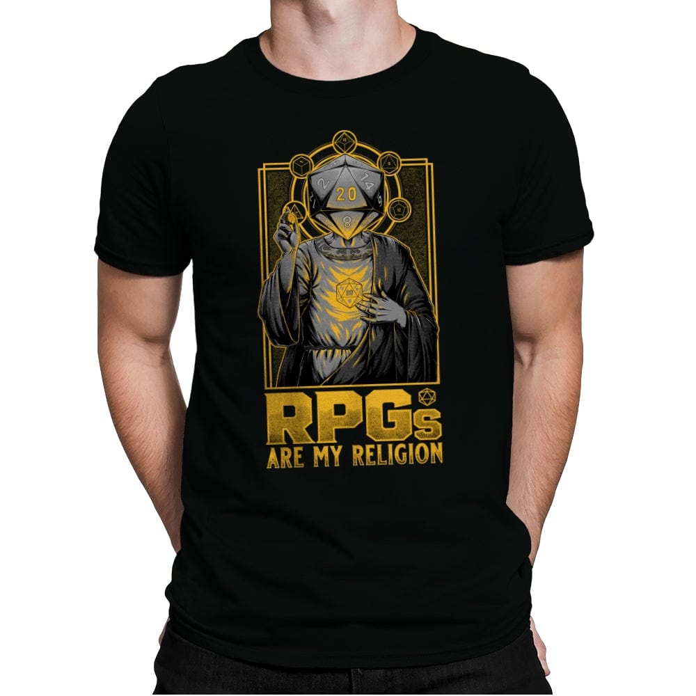 RPGs are my Religion - Mens Premium T-Shirts RIPT Apparel Small / Black