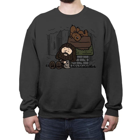 Rubeus Brown! - Crew Neck Sweatshirt Crew Neck Sweatshirt RIPT Apparel Small / Charcoal