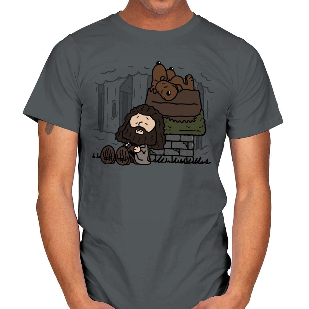 Rubeus Brown! - Mens T-Shirts RIPT Apparel Small / Charcoal