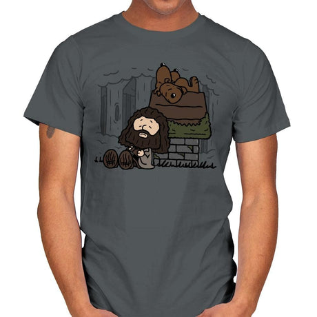 Rubeus Brown! - Mens T-Shirts RIPT Apparel Small / Charcoal