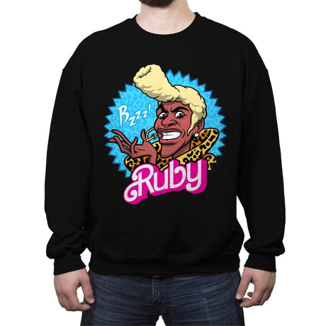Ruby Rhod - Crew Neck Sweatshirt Crew Neck Sweatshirt RIPT Apparel Small / Black