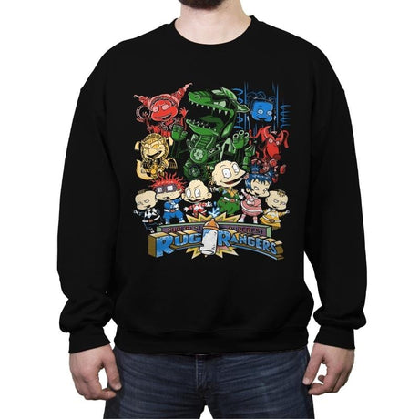 Rugrangers - Crew Neck Sweatshirt Crew Neck Sweatshirt RIPT Apparel Small / Black