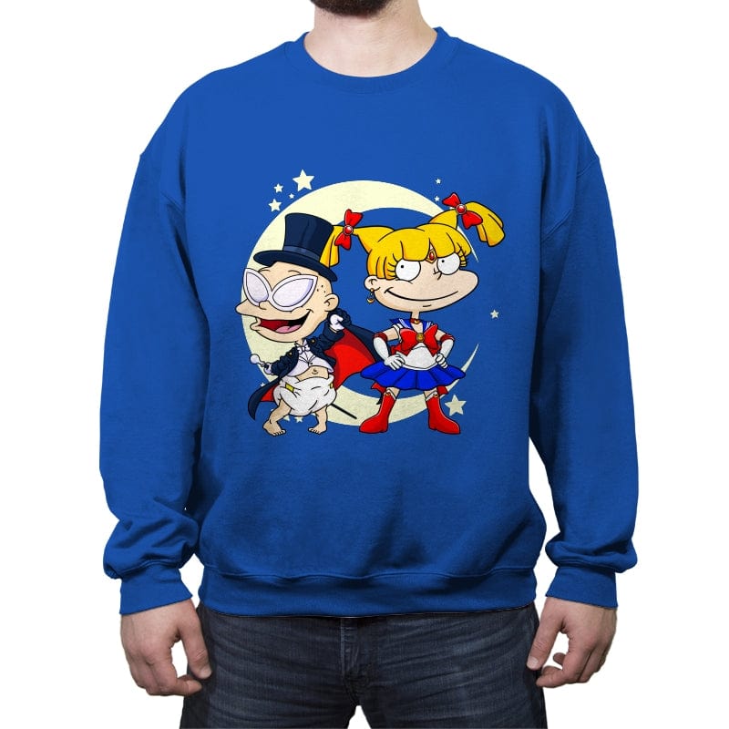 Rugrats Moon - Crew Neck Sweatshirt Crew Neck Sweatshirt RIPT Apparel Small / Royal