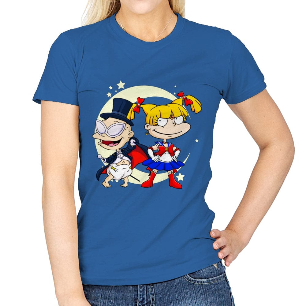 Rugrats Moon - Womens T-Shirts RIPT Apparel Small / Royal