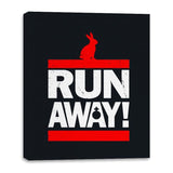Run Away From The Rabbit - Canvas Wraps Canvas Wraps RIPT Apparel