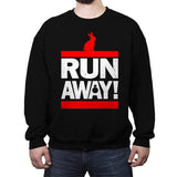 Run Away From The Rabbit - Crew Neck Sweatshirt Crew Neck Sweatshirt RIPT Apparel