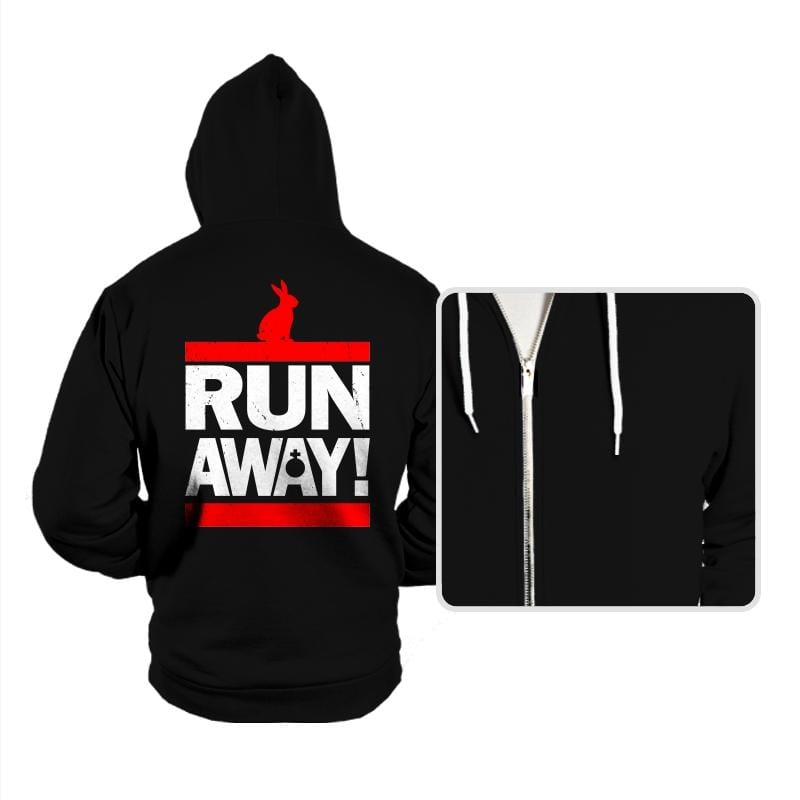 Run Away From The Rabbit - Hoodies Hoodies RIPT Apparel