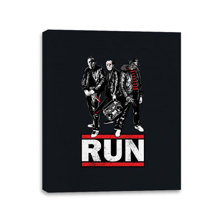 Run - Canvas Wraps Canvas Wraps RIPT Apparel 11x14 / Black