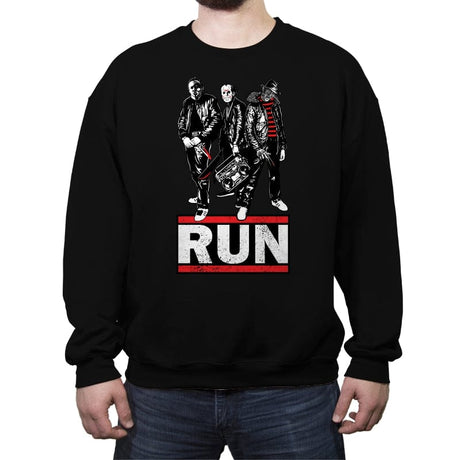 Run - Crew Neck Sweatshirt Crew Neck Sweatshirt RIPT Apparel Small / Black