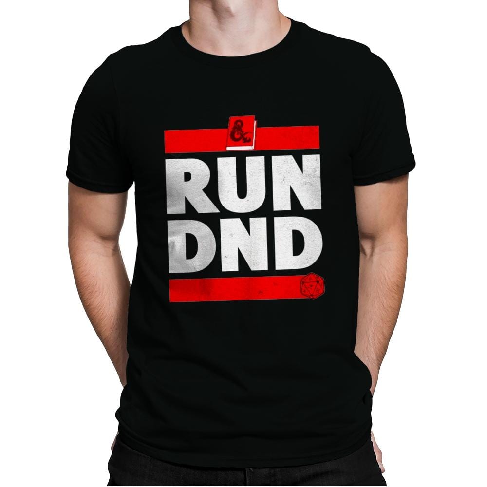 RUN DND - Mens Premium T-Shirts RIPT Apparel Small / Black