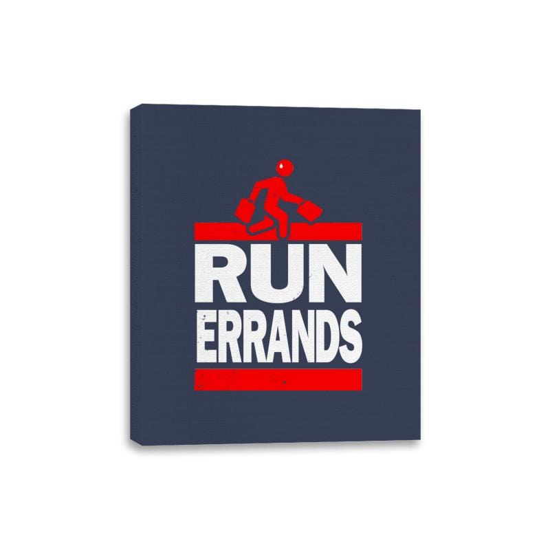 Run Errands - Canvas Wraps Canvas Wraps RIPT Apparel 8x10 / Navy