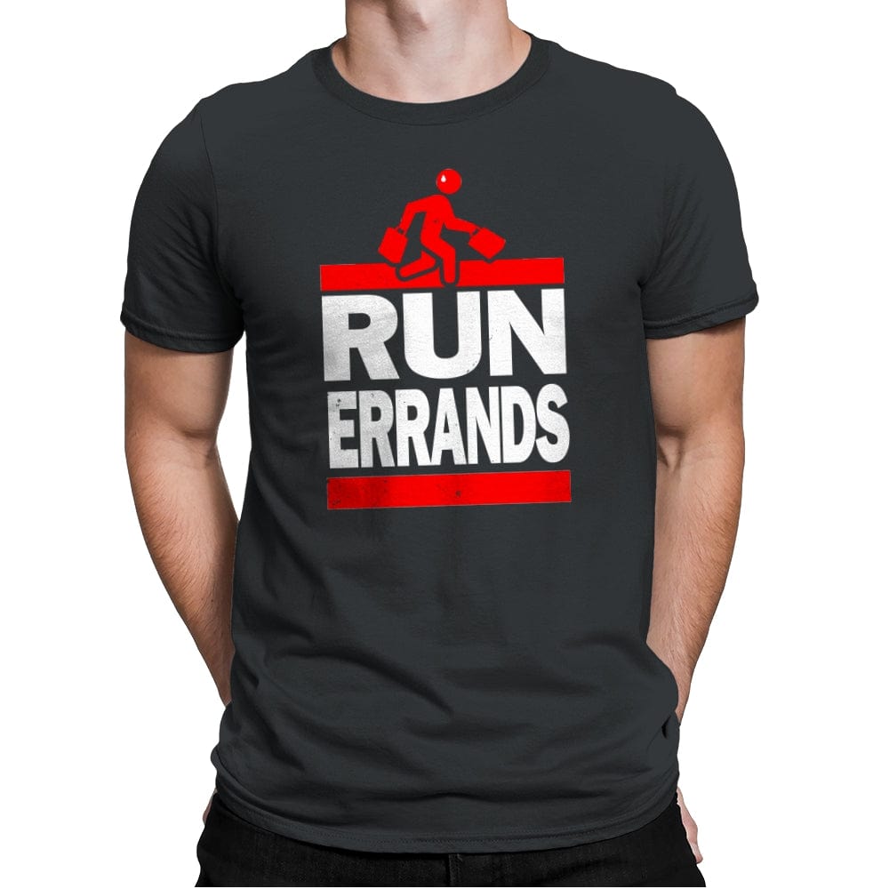 Run Errands - Mens Premium T-Shirts RIPT Apparel Small / Heavy Metal