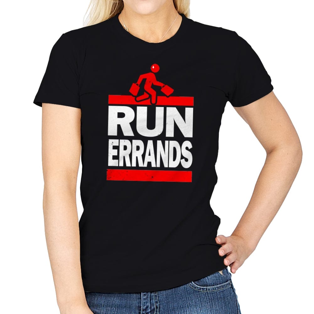 Run Errands - Womens T-Shirts RIPT Apparel Small / Black