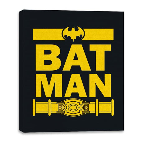 Run Gotham - Canvas Wraps Canvas Wraps RIPT Apparel 16x20 / Black