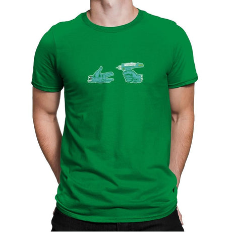 Run the Galaxy Exclusive - Mens Premium T-Shirts RIPT Apparel Small / Kelly Green