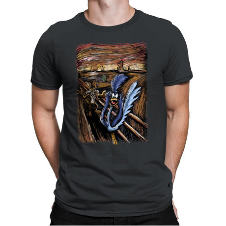Runner Scream - Mens Premium T-Shirts RIPT Apparel Small / Heavy Metal