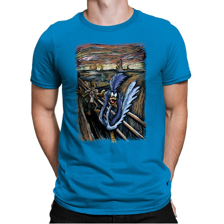 Runner Scream - Mens Premium T-Shirts RIPT Apparel Small / Turqouise