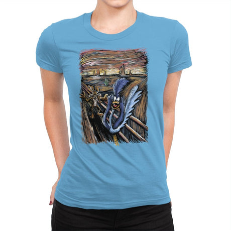 Runner Scream - Womens Premium T-Shirts RIPT Apparel Small / Turquoise