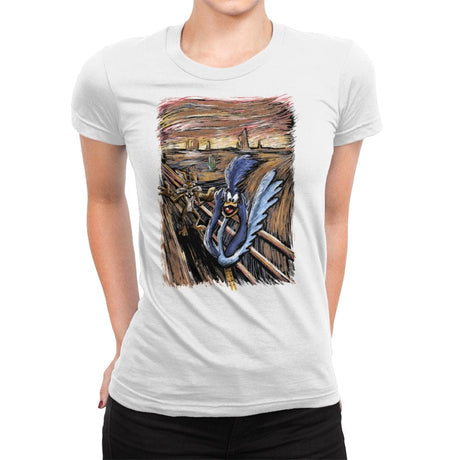 Runner Scream - Womens Premium T-Shirts RIPT Apparel Small / White