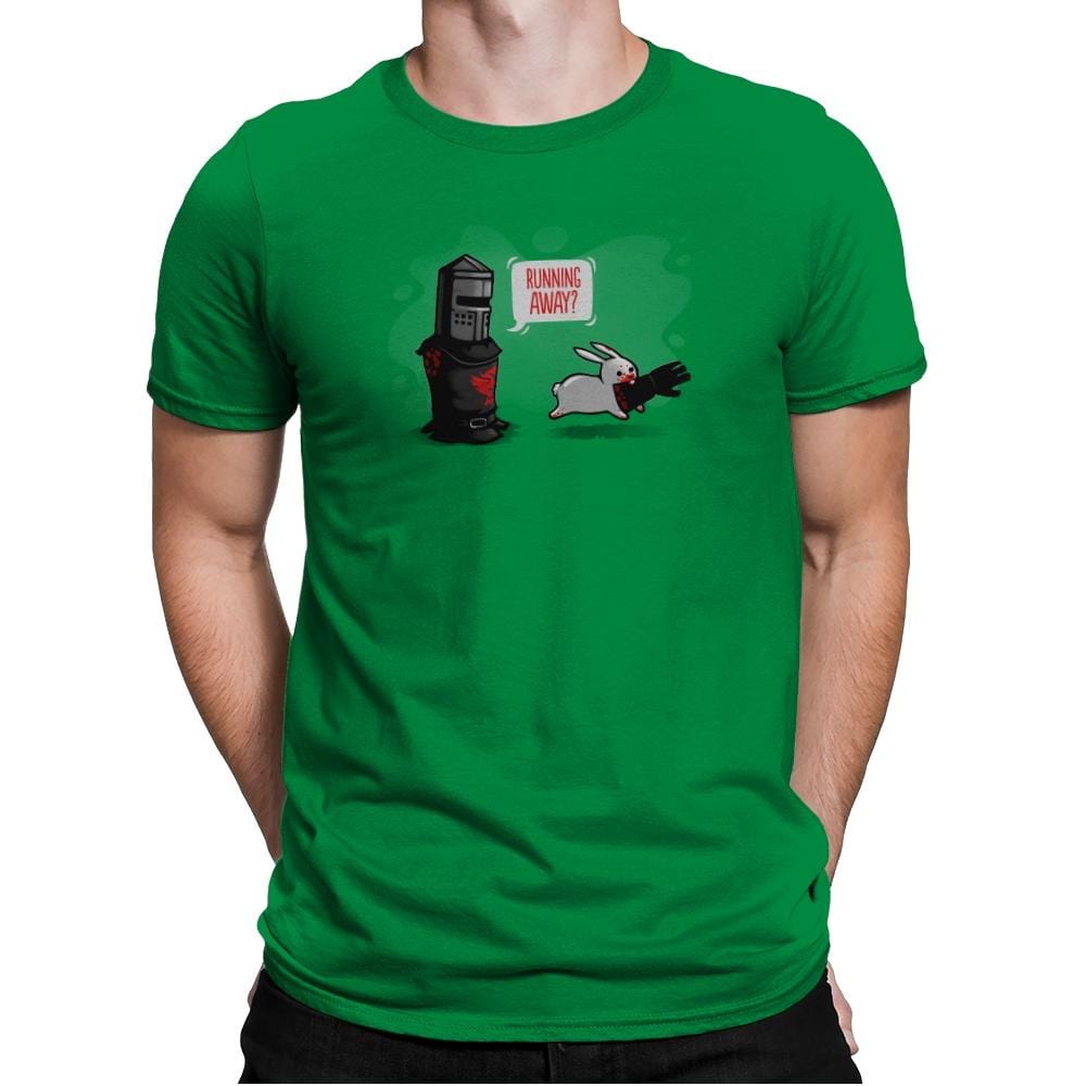 Running Away - Gamer Paradise - Mens Premium T-Shirts RIPT Apparel Small / Kelly Green