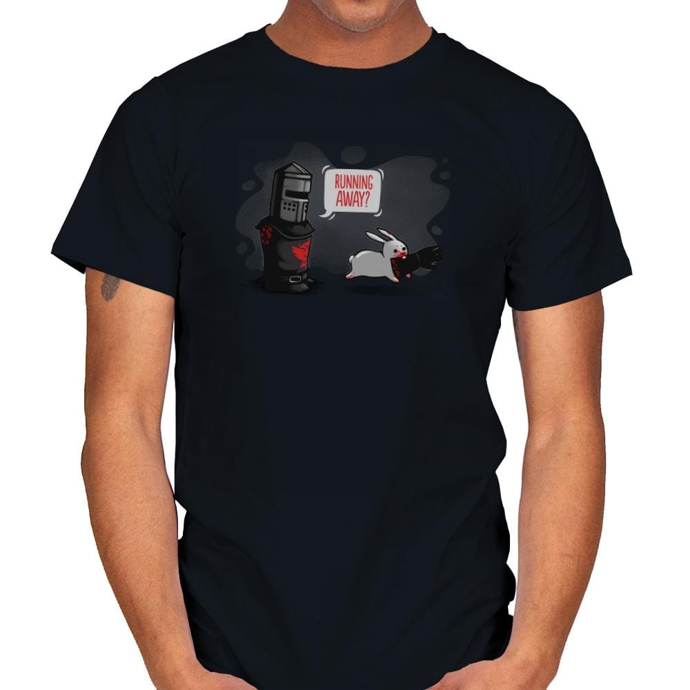 Running Away - Gamer Paradise - Mens T-Shirts RIPT Apparel Small / Black