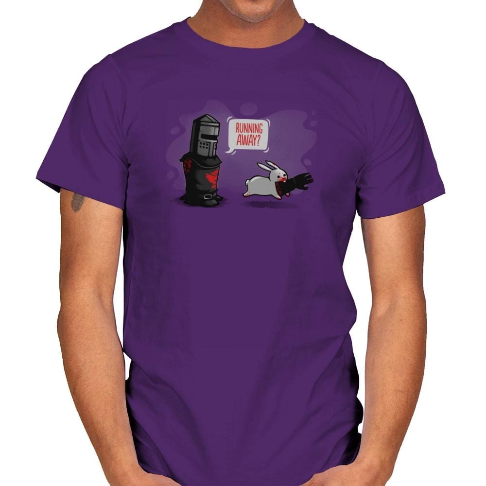 Running Away - Gamer Paradise - Mens T-Shirts RIPT Apparel Small / Purple