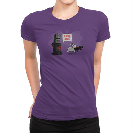 Running Away - Gamer Paradise - Womens Premium T-Shirts RIPT Apparel Small / Purple Rush