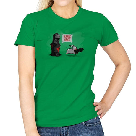 Running Away - Gamer Paradise - Womens T-Shirts RIPT Apparel Small / Irish Green