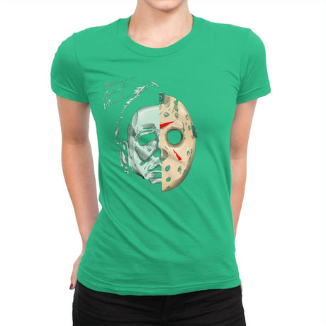 Ruthless Acts of Murder - Record Collector - Womens Premium T-Shirts RIPT Apparel Small / Kelly Green