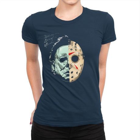 Ruthless Acts of Murder - Record Collector - Womens Premium T-Shirts RIPT Apparel Small / Midnight Navy