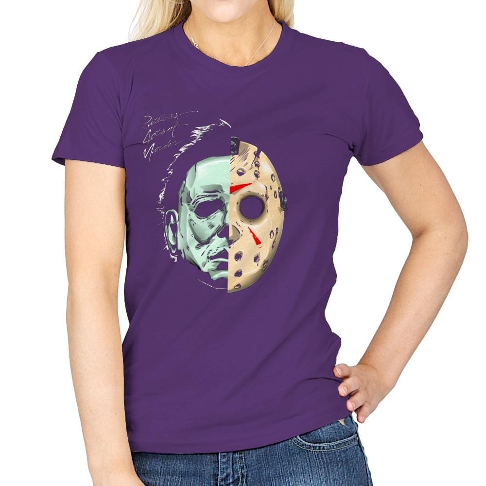 Ruthless Acts of Murder - Record Collector - Womens T-Shirts RIPT Apparel Small / Purple