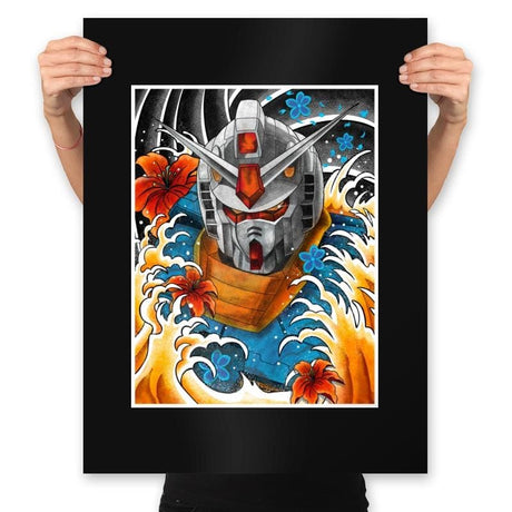 RX 78 - Prints Posters RIPT Apparel 18x24 / Black