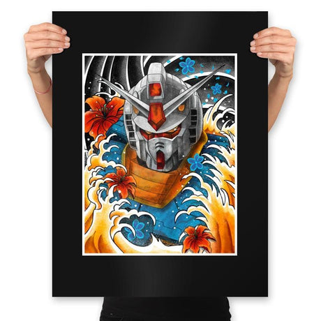 RX 78 - Prints Posters RIPT Apparel 18x24 / Black