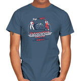 Ryu and Ken's Automotive Repair Exclusive - Mens T-Shirts RIPT Apparel Small / Indigo Blue