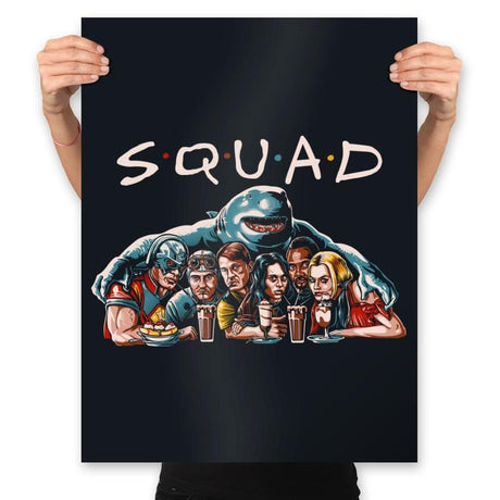S Q U A D - Prints Posters RIPT Apparel 18x24 / Black