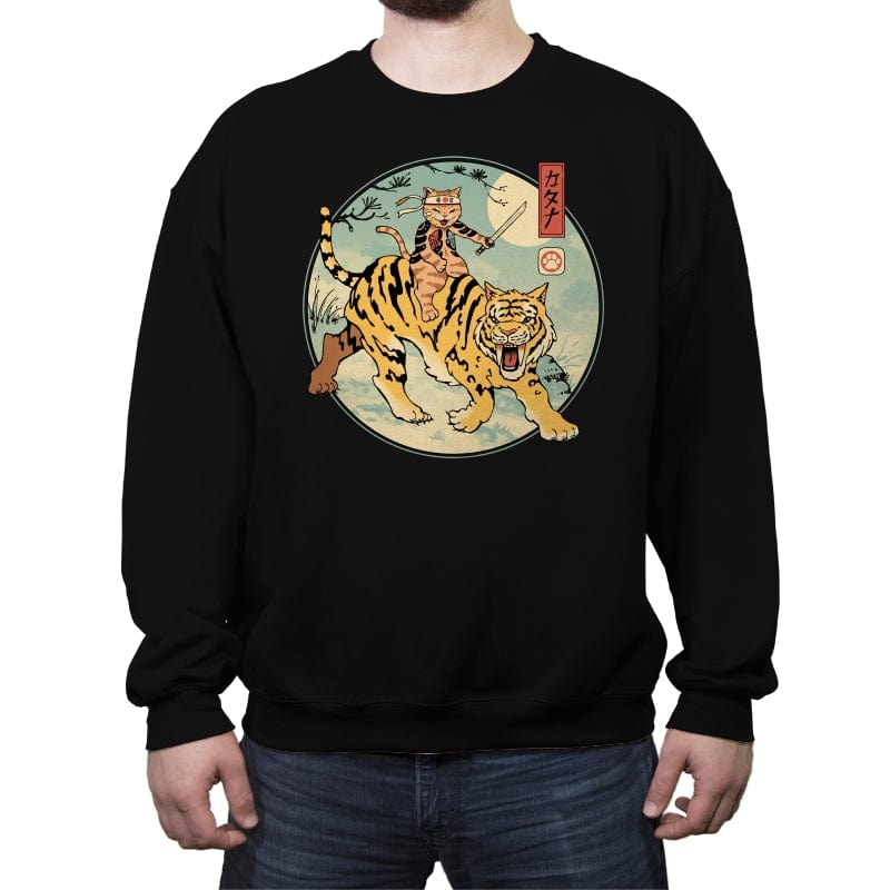 Sabretooth Catana - Crew Neck Sweatshirt Crew Neck Sweatshirt RIPT Apparel Small / Black