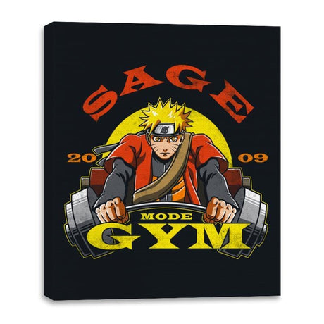 Sage Mode Gym - Canvas Wraps Canvas Wraps RIPT Apparel 16x20 / Black