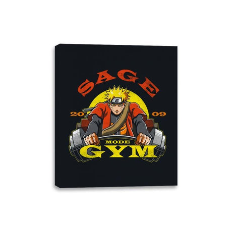 Sage Mode Gym - Canvas Wraps Canvas Wraps RIPT Apparel 8x10 / Black