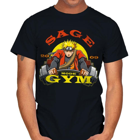 Sage Mode Gym - Mens T-Shirts RIPT Apparel Small / Black